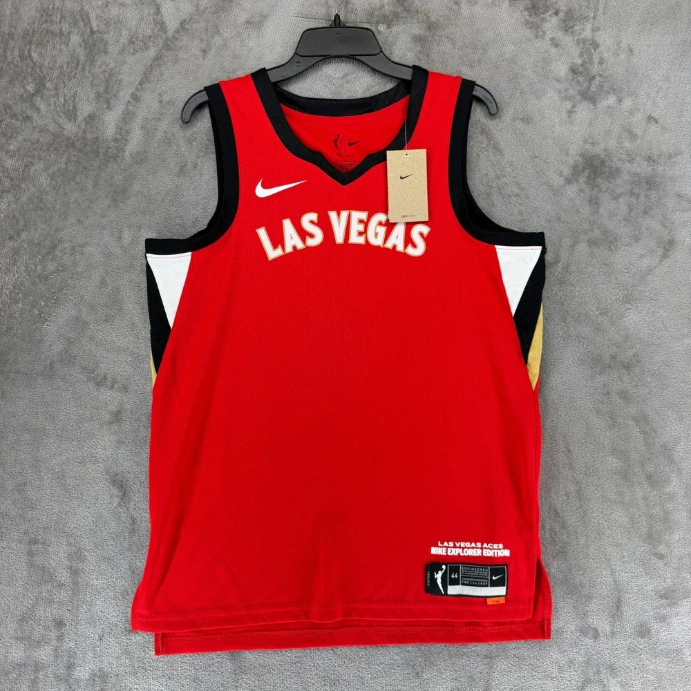Las Vegas Aces Nike Jersey Womens M Explorer Edition Red WNBA Basketball NEW